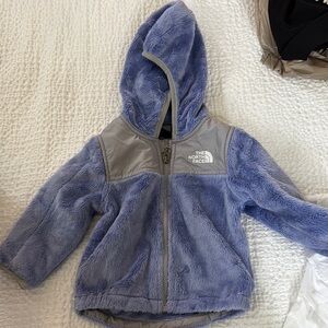 The North Face Blue and Gray Fleece Jacket
